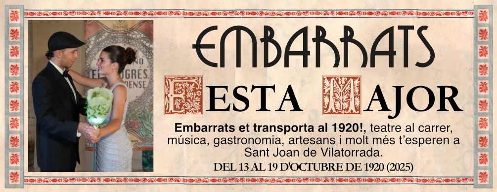 Banner de Sant Joan de Vilatorrada - Fira Embarrats 2025