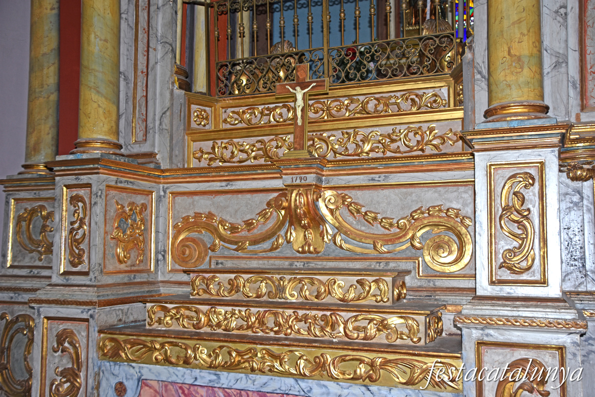 Sant Julià de Vilatorta- Santuari de Puig l'Agulla de Vilalleons - Retaule Major i Cambril de la Mare de Déu 