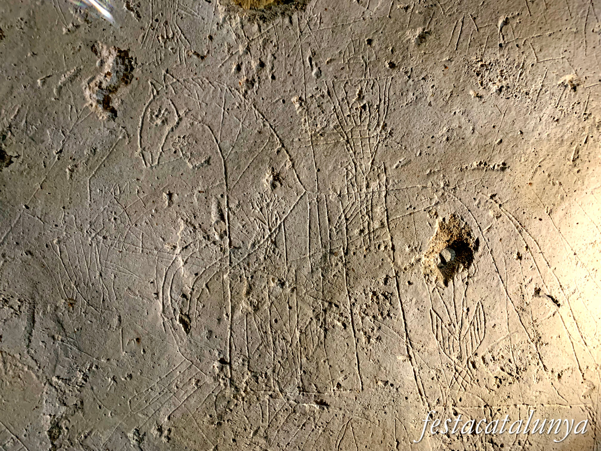 Castellfollit de Riubregós - Grafits del castell de Castellfollit 