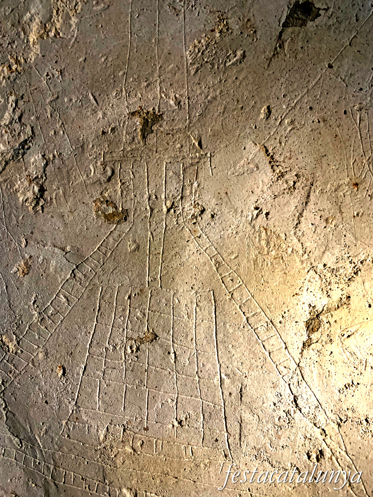 Castellfollit de Riubregós - Grafits del castell de Castellfollit 