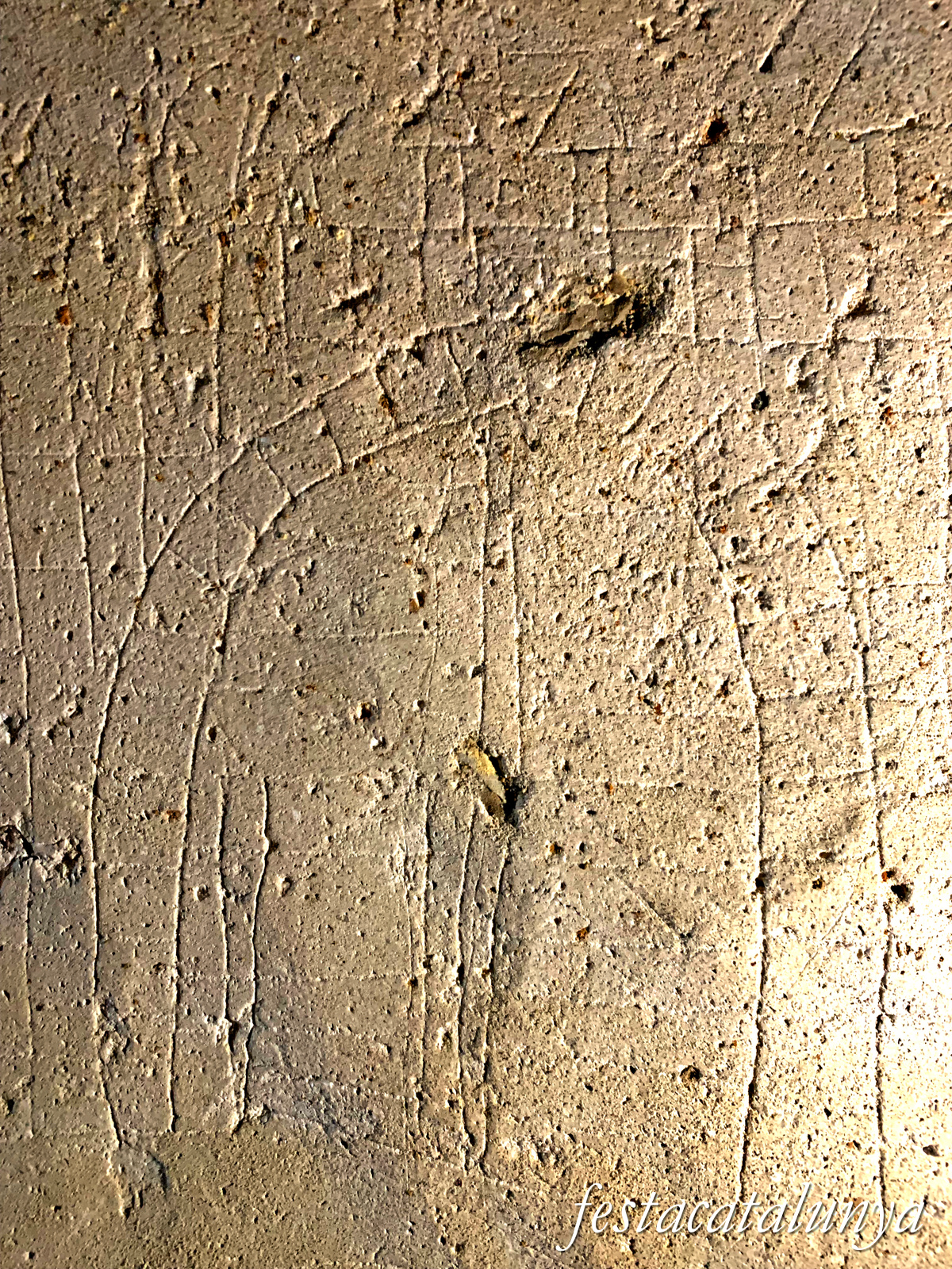 Castellfollit de Riubregós - Grafits del castell de Castellfollit