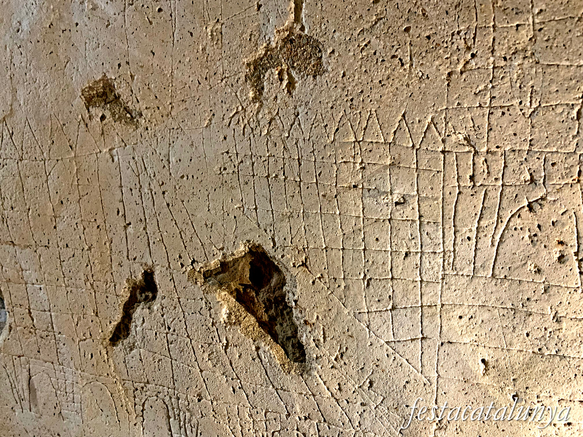 Castellfollit de Riubregós - Grafits del castell de Castellfollit 