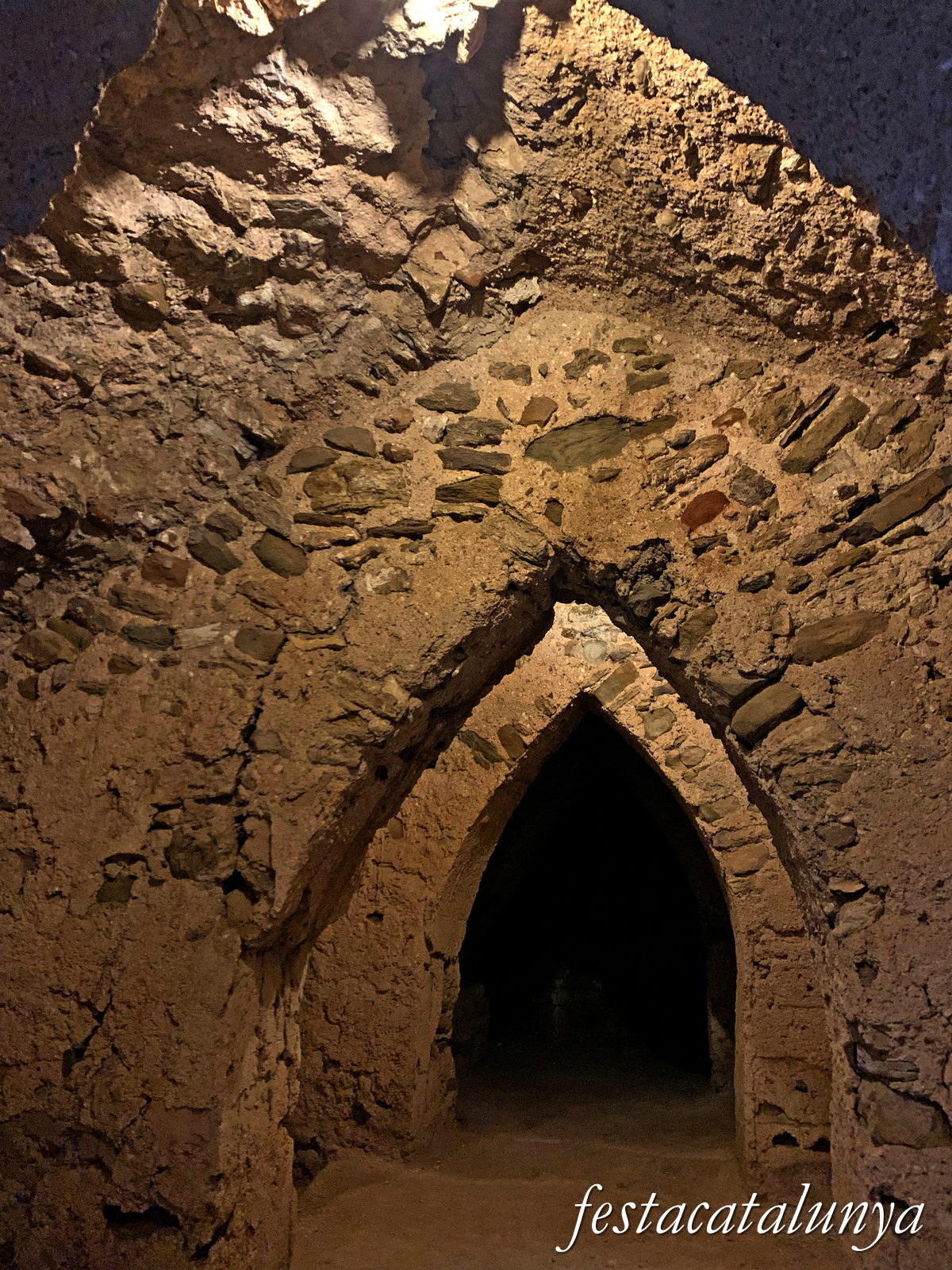 Castellfollit de Riubregós - Recinte emmurallat del castell de Castellfollit