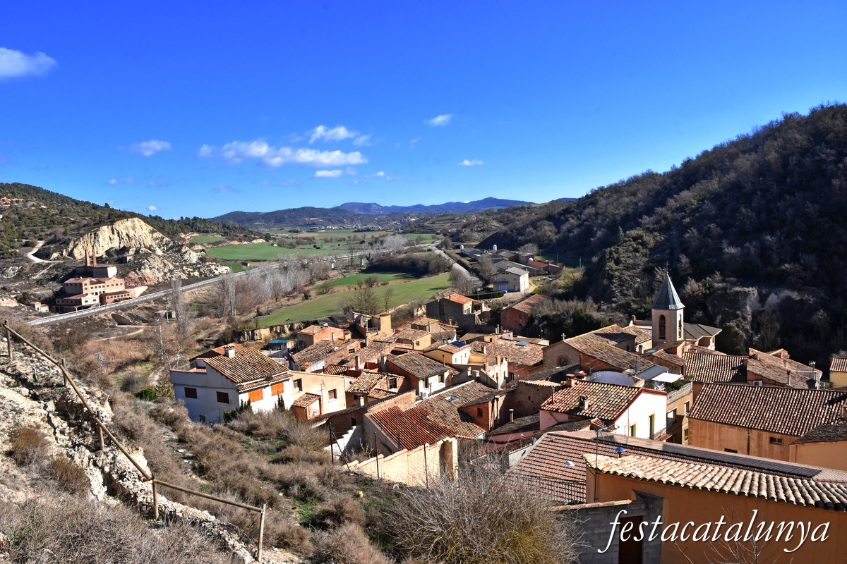 Castellfollit de Riubregós - Vistes panoràmiques des del castell de Castellfollit 
