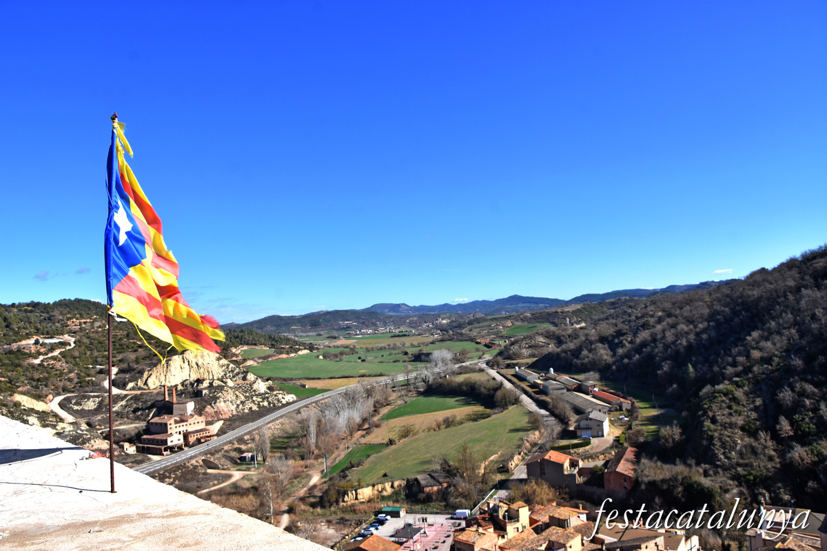 Castellfollit de Riubregós - Vistes panoràmiques des del castell de Castellfollit 
