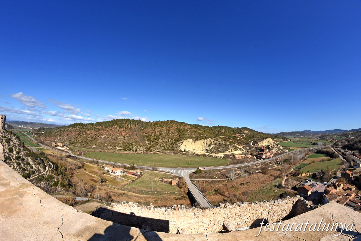 Castellfollit de Riubregós - Vistes panoràmiques des del castell de Castellfollit 