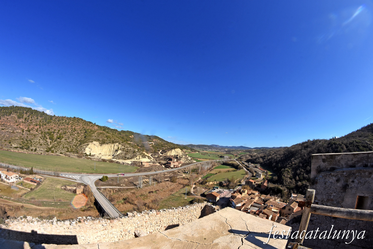 Castellfollit de Riubregós - Vistes panoràmiques des del castell de Castellfollit 