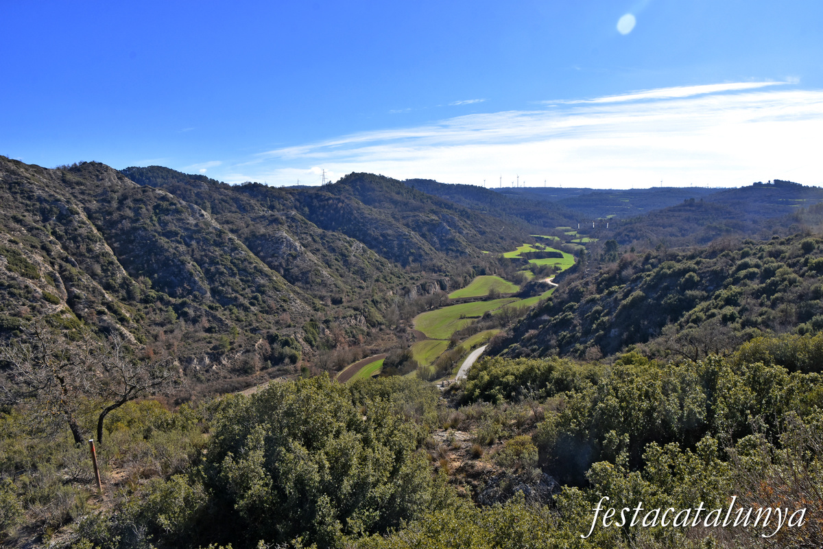 Castellfollit de Riubregós - Vistes panoràmiques des del castell de Castellfollit 