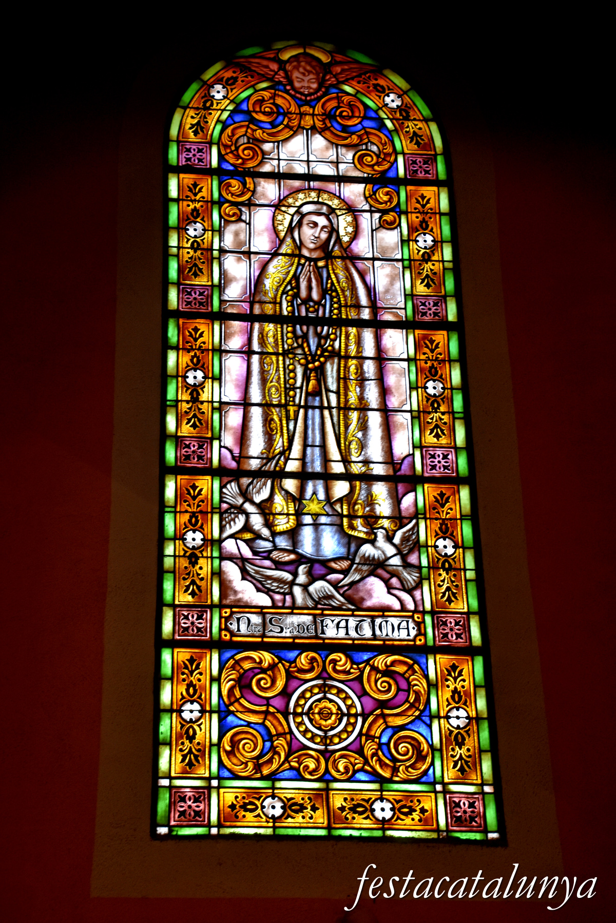 Mollet del Vallès - Església parroquial de Sant Vicenç - Vitralls 