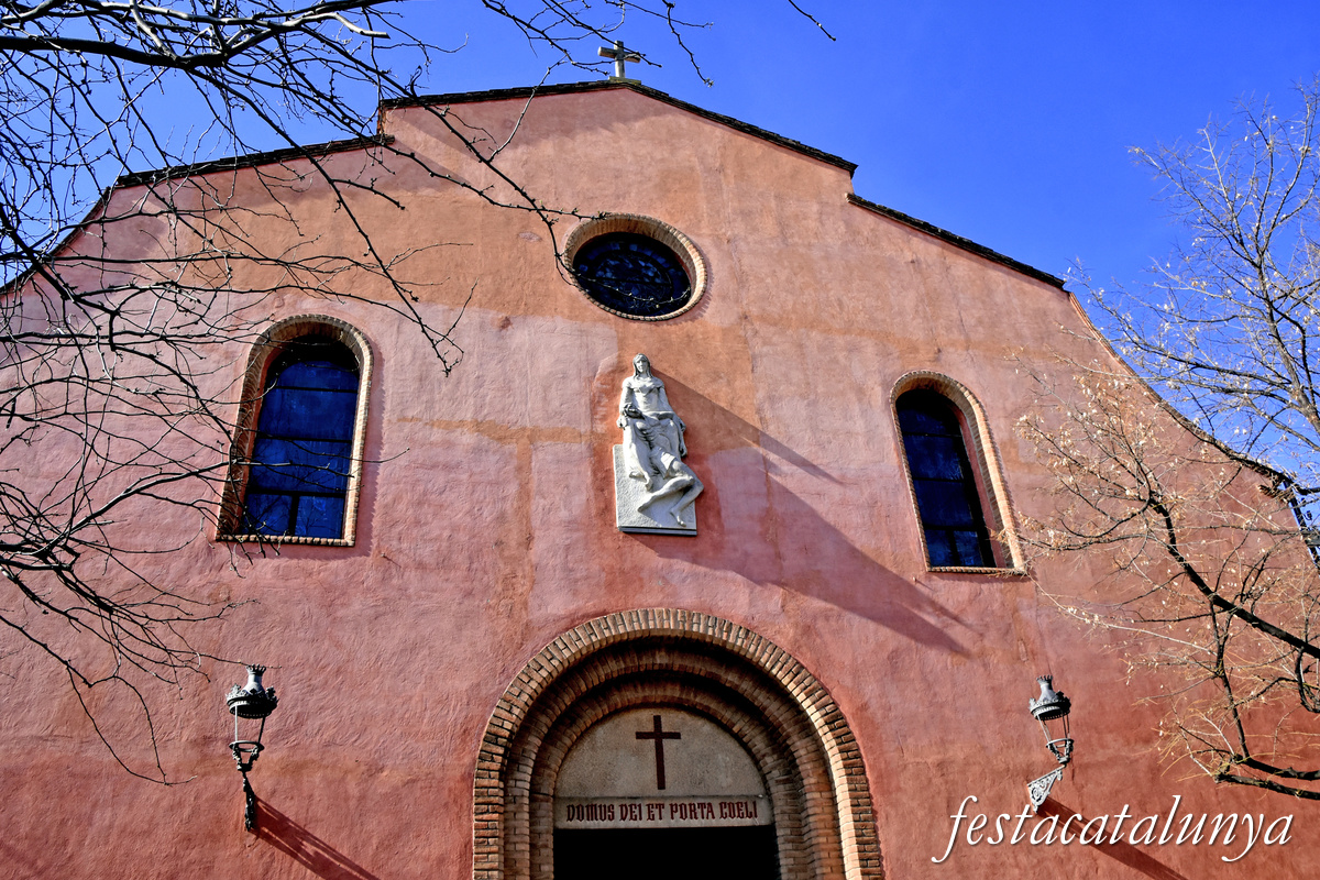 Mollet del Vallès - Església parroquial de Sant Vicenç - Façana principal