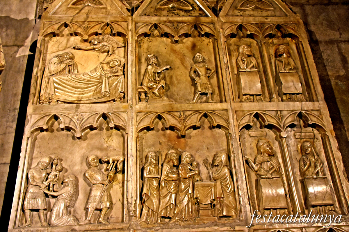 Sant Joan de les Abadesses - Retaule de Santa Maria la Blanca de l'església del monestir