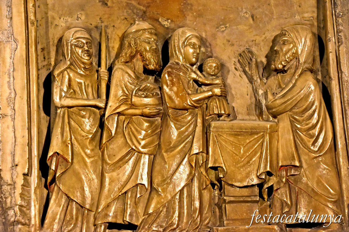 Sant Joan de les Abadesses - Retaule de Santa Maria la Blanca de l'església del monestir 