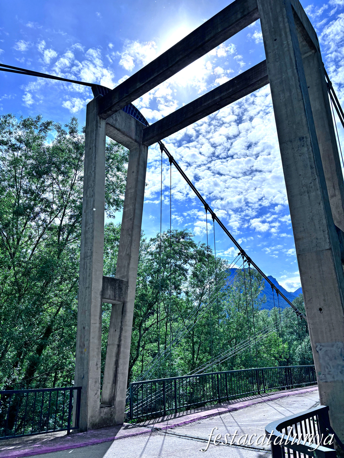 Organyà - Pont penjant de Fígols 