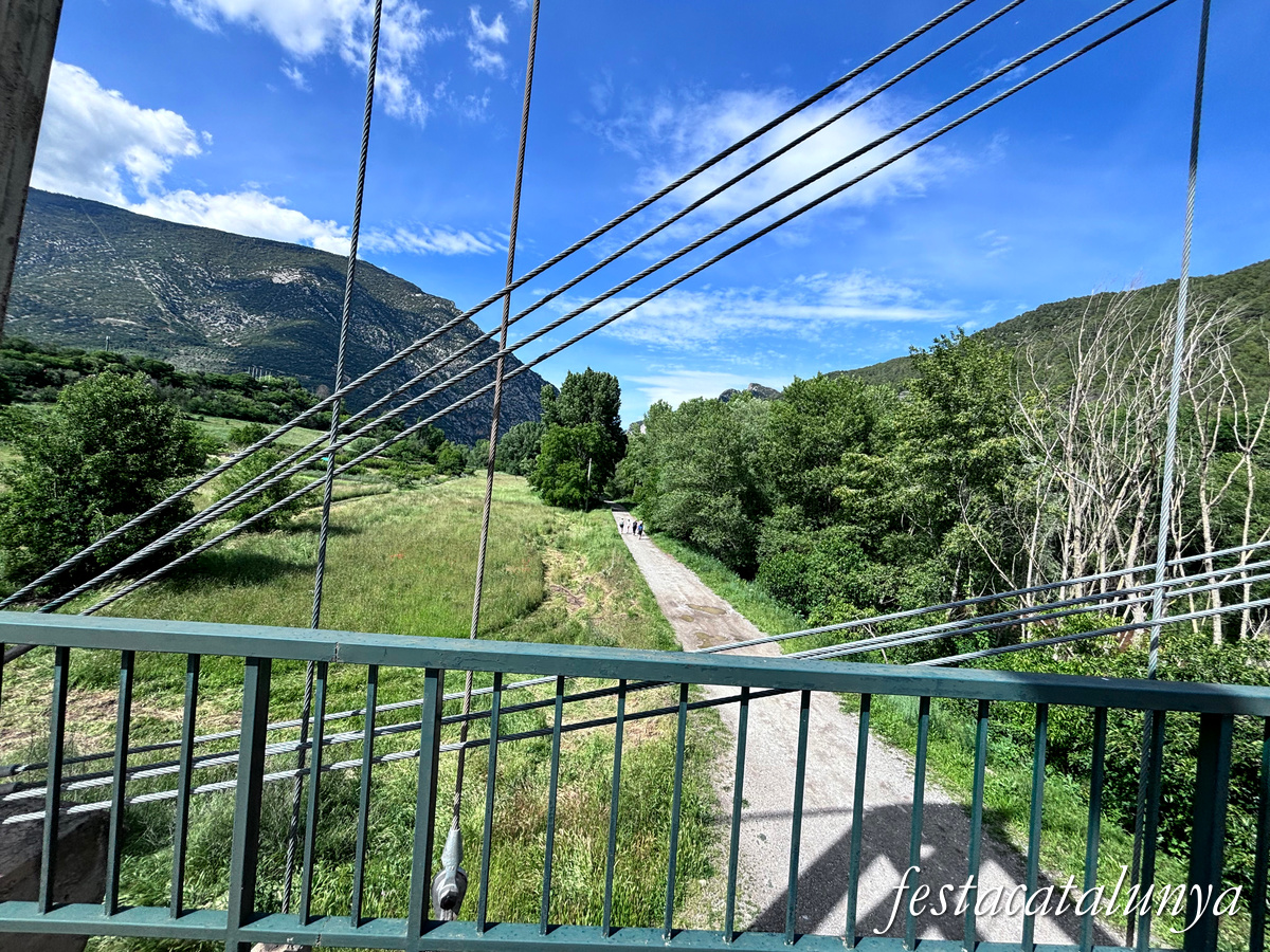 Organyà - Pont penjant de Fígols
