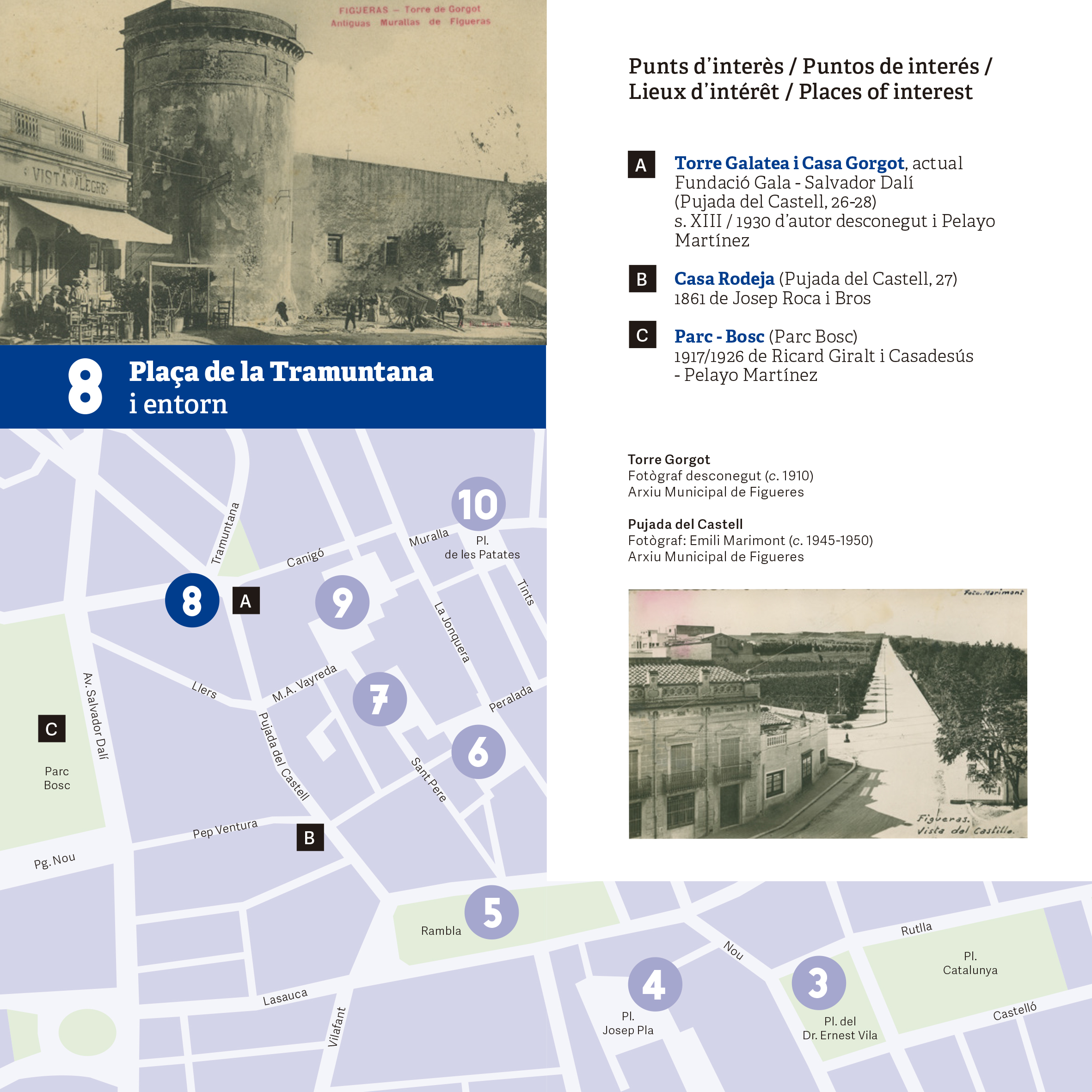 Figueres - Plaça de la Tramuntana (Edita: Oficina de Turisme de Figueres)