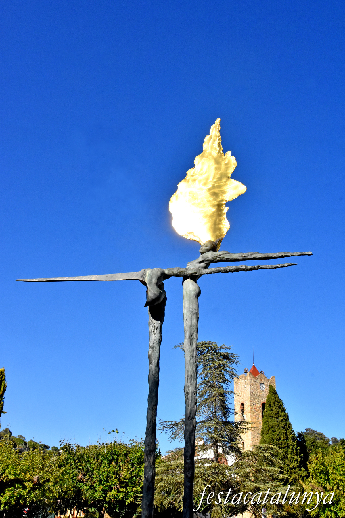 Vallromanes - Escultura l'Alba i el Capvespre