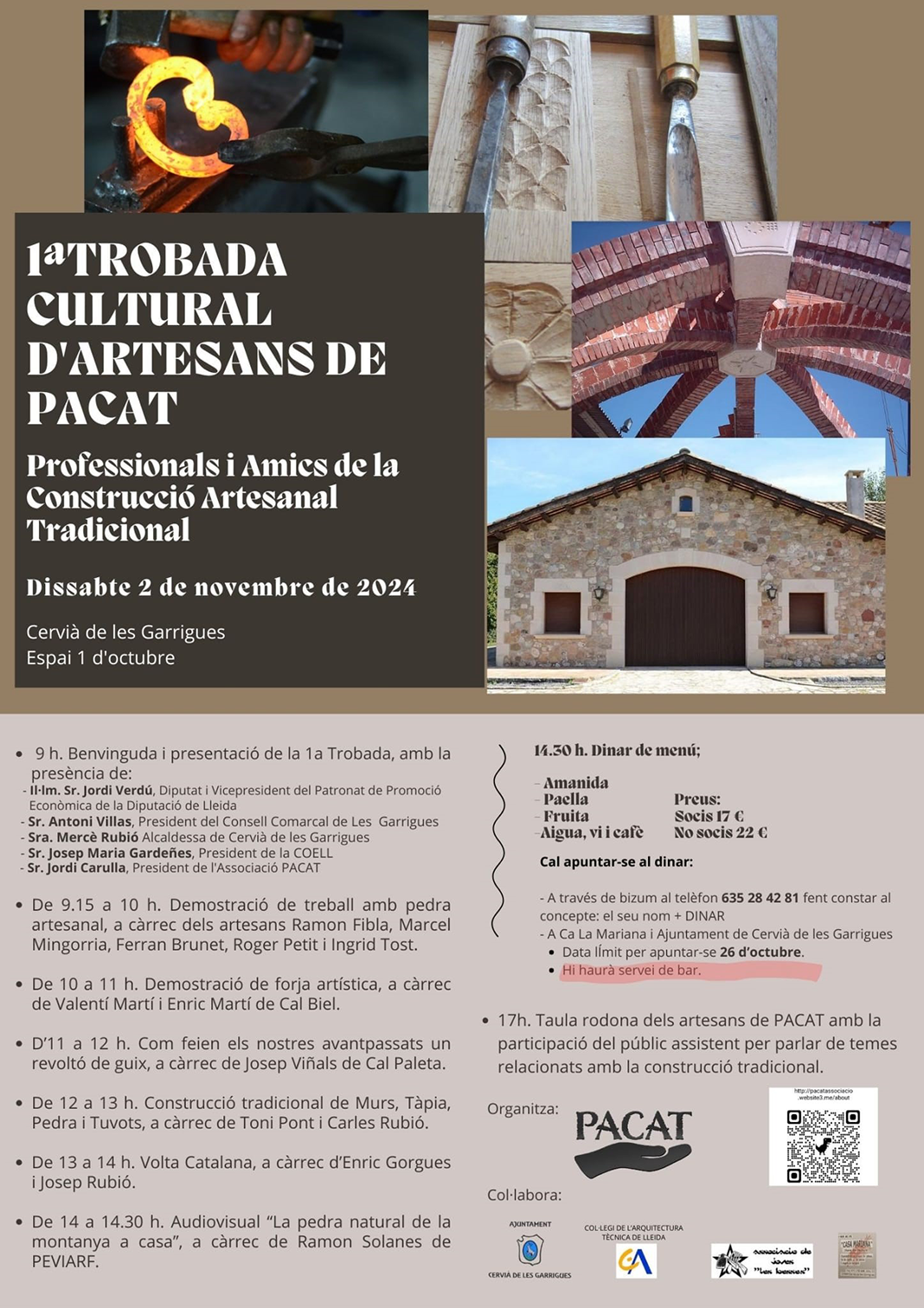Trobada Cultural d'Artesans de PACAT a Cervià de les Garrigues
