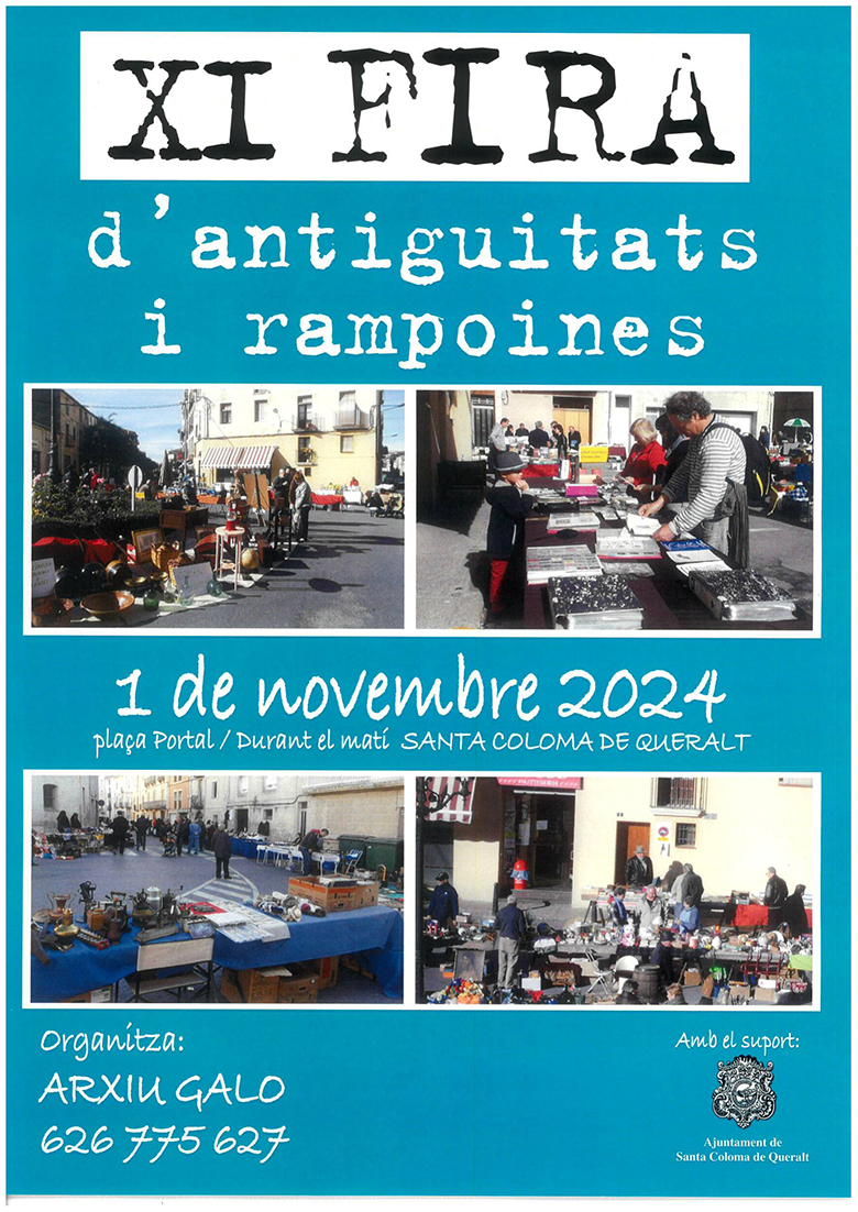 Fira d'Antiguitats i Rampoines a Santa Coloma de Queralt