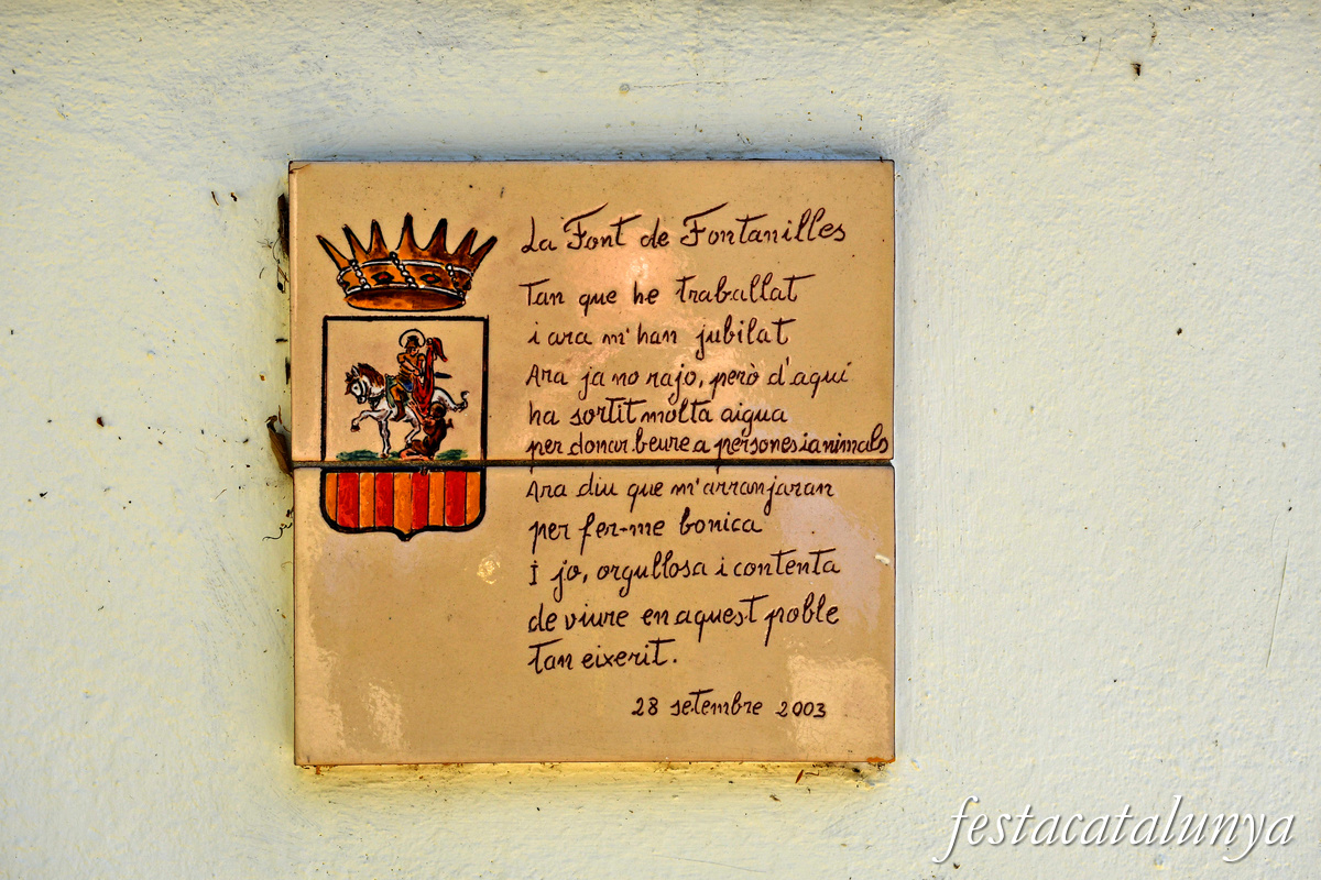 Fontanilles - Nucli històric - Font de Fontanilles 