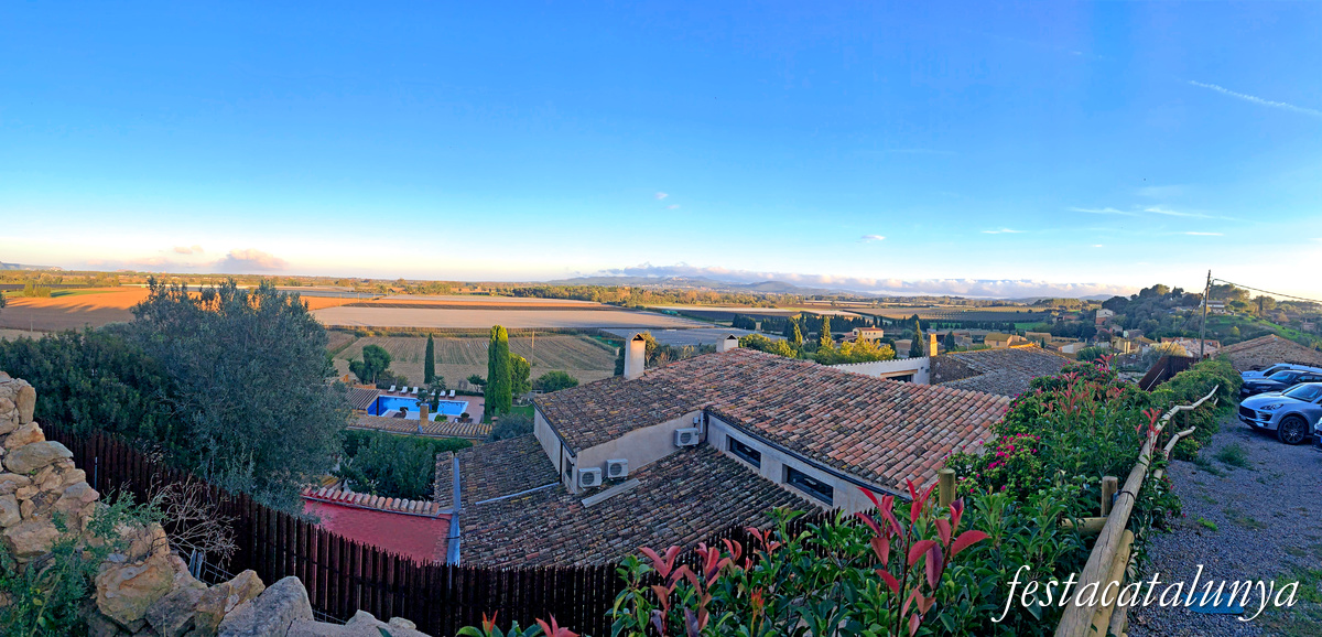 Fontanilles - Vistes panoràmiques des de les restes del castell