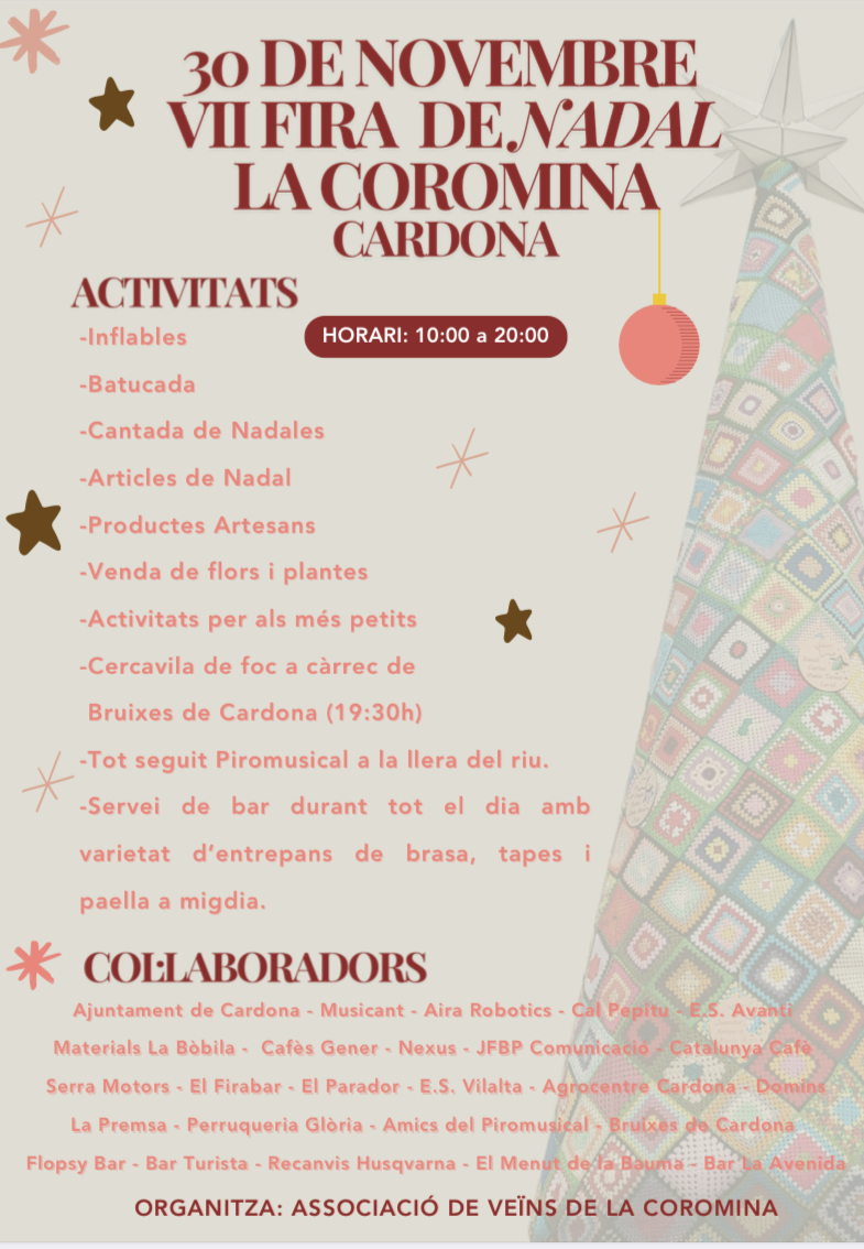 Fira de Nadal de la Coromina a Cardona