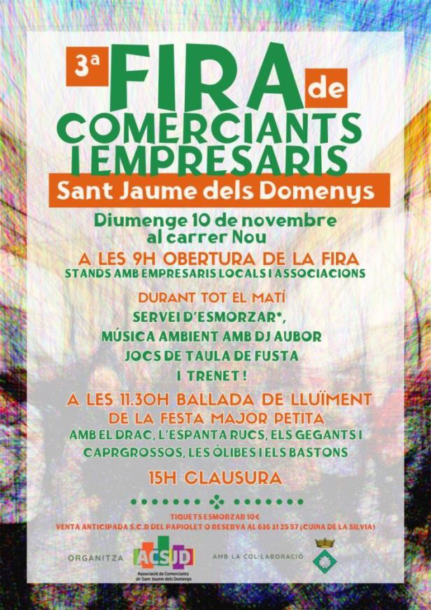 Fira de Comerciants i Empresaris a Sant Jaume dels Domenys
