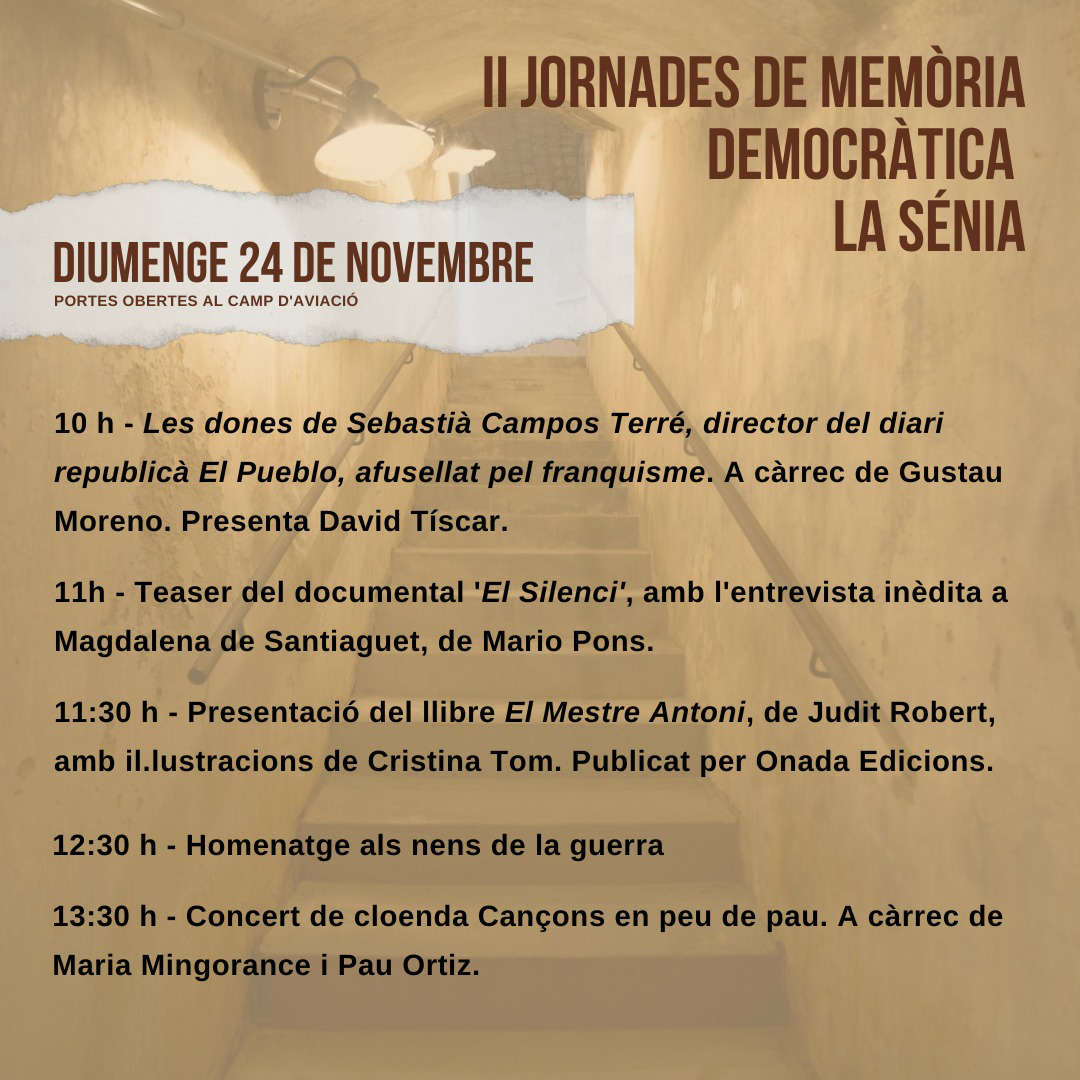 Jornades de Memòria Democràtica a la Sénia