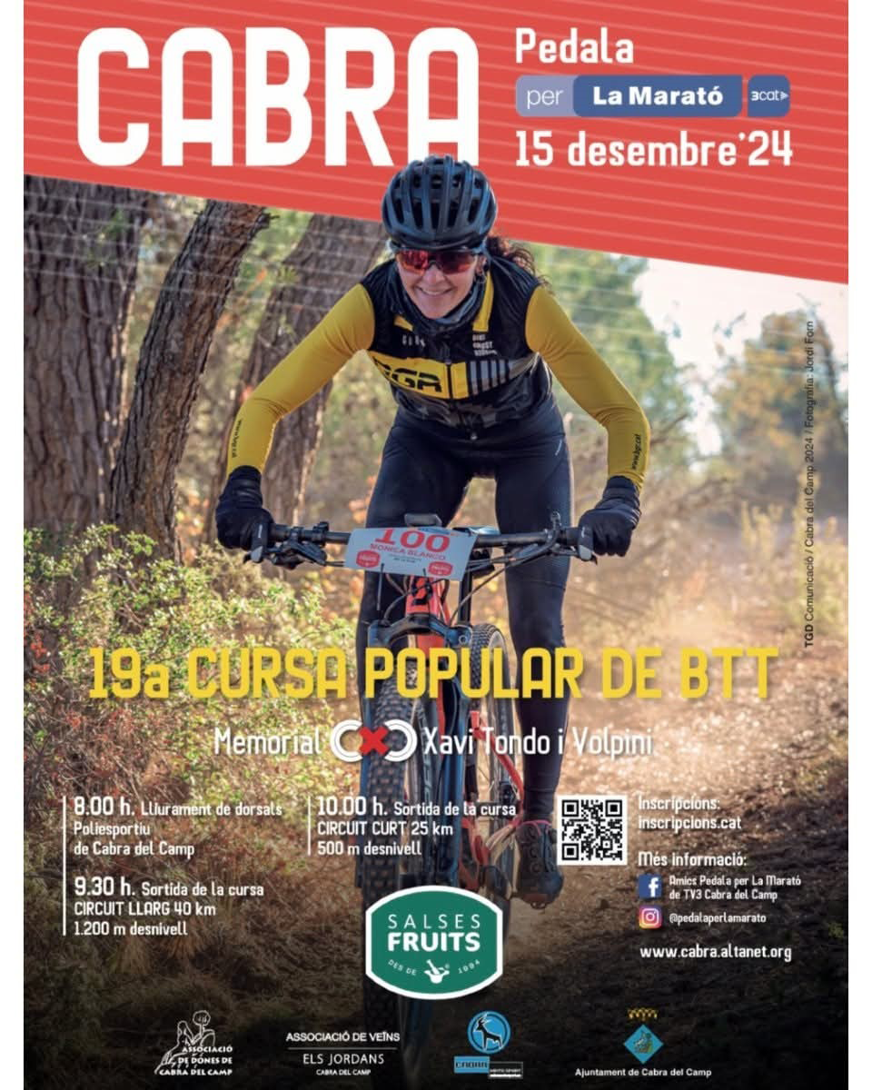 Cursa Popular de BTT a Cabra del Camp