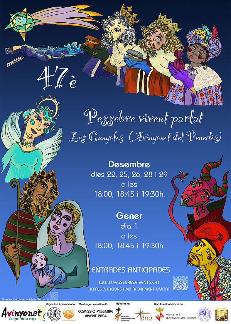 Pessebre vivent parlat de les Gunyoles a Avinyonet del Penedès