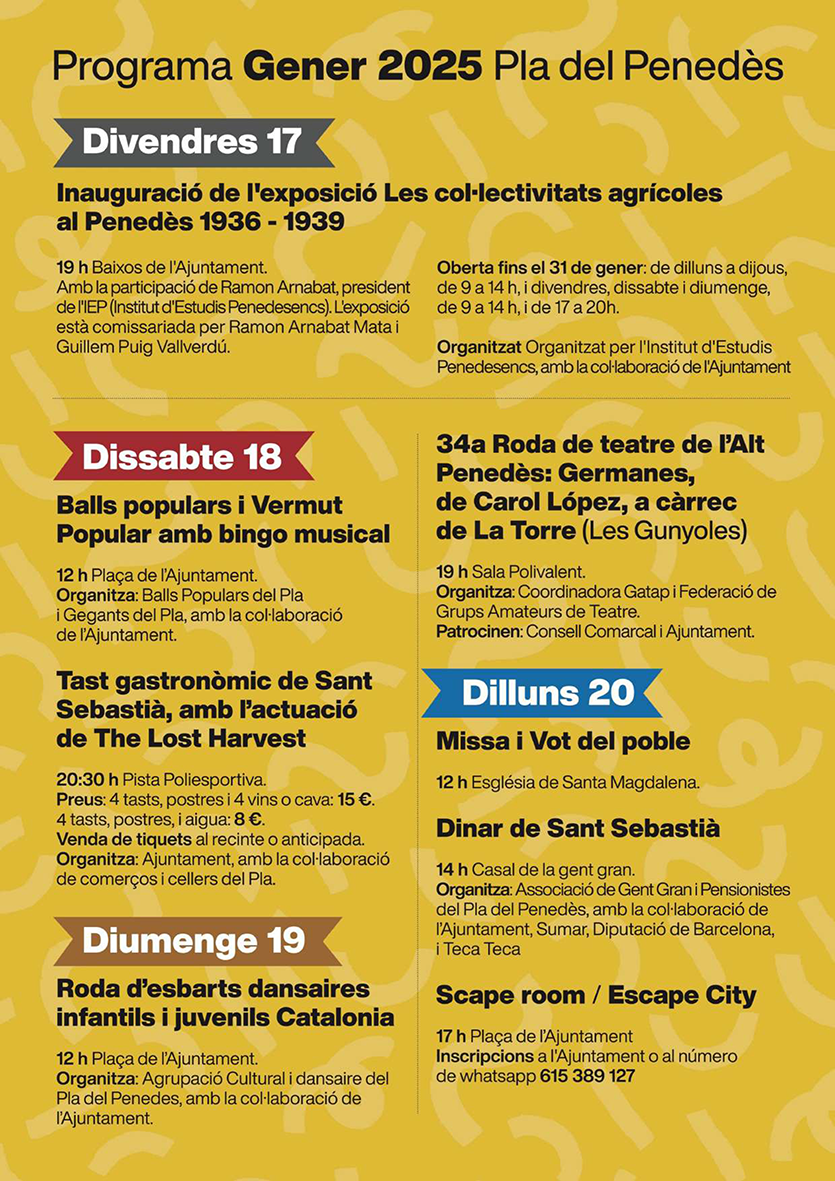 Festes de Sant Sebastià al Pla del Penedès