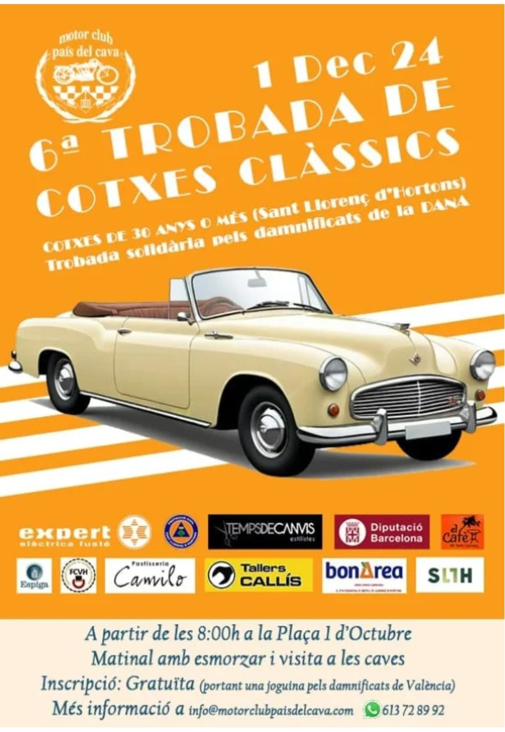 Trobada de cotxes clàssics a Sant Llorenç d'Hortons