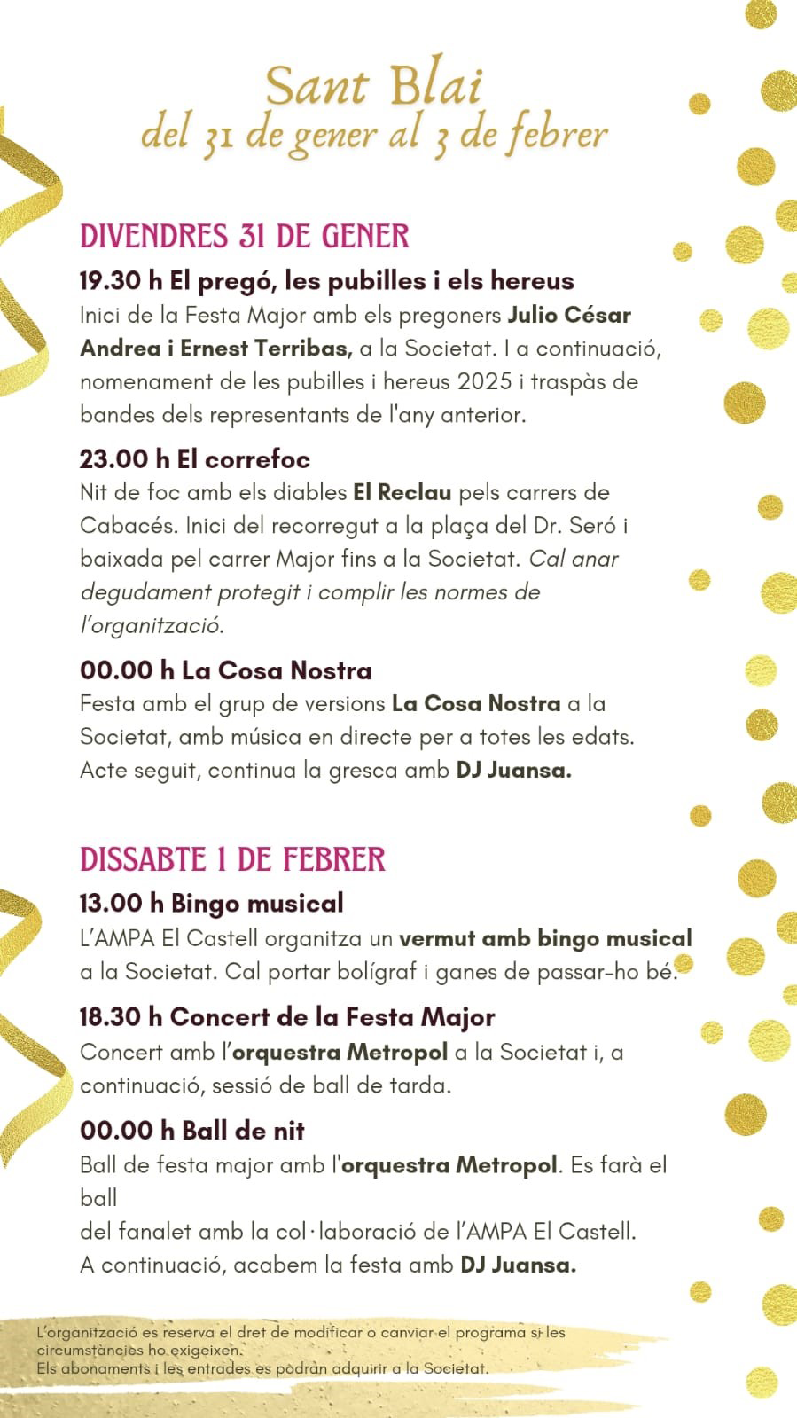 Festa Major de Sant Blai de Cabacés