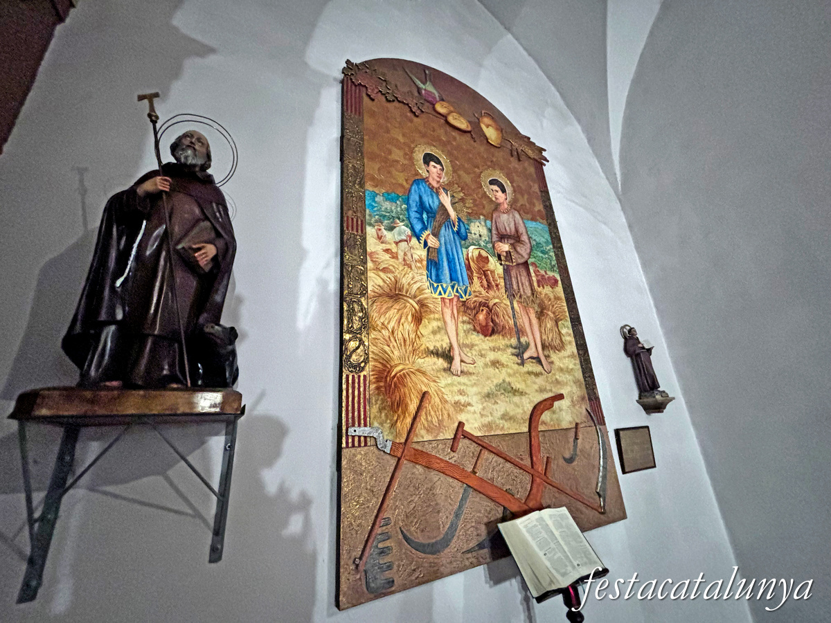 Sant Boi de Llobregat - Temple de Sant Baldiri - Pintura de Sant Abdó i Sant Senen 