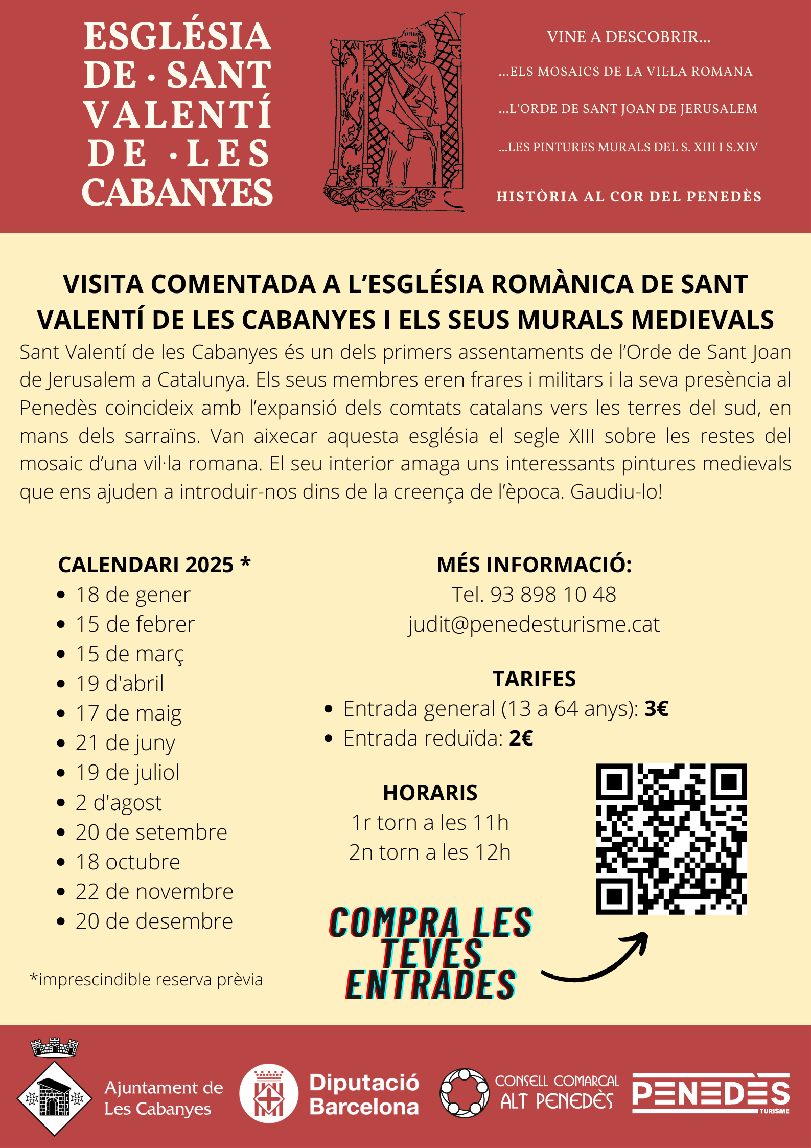 Visita Guiada al Conjunt Històric de Sant Valentí de les Cabanyes