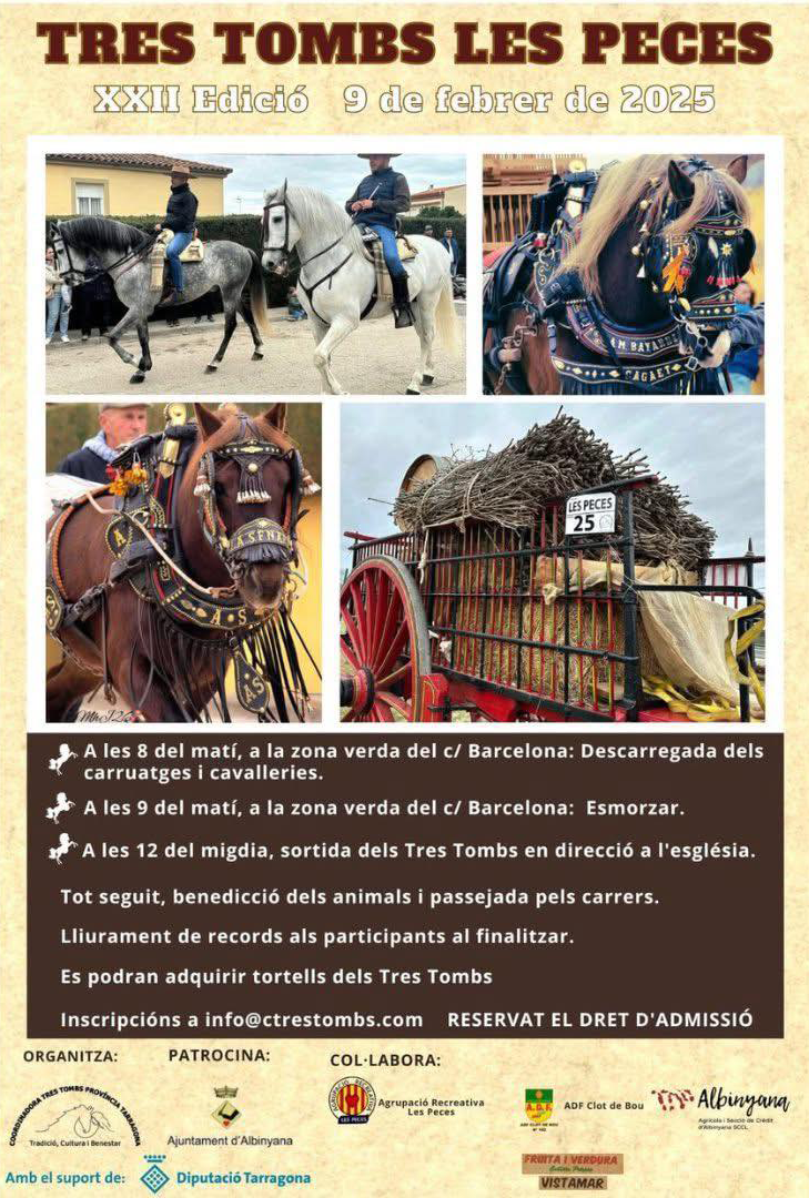 Tres Tombs a les Peces d’Albinyana