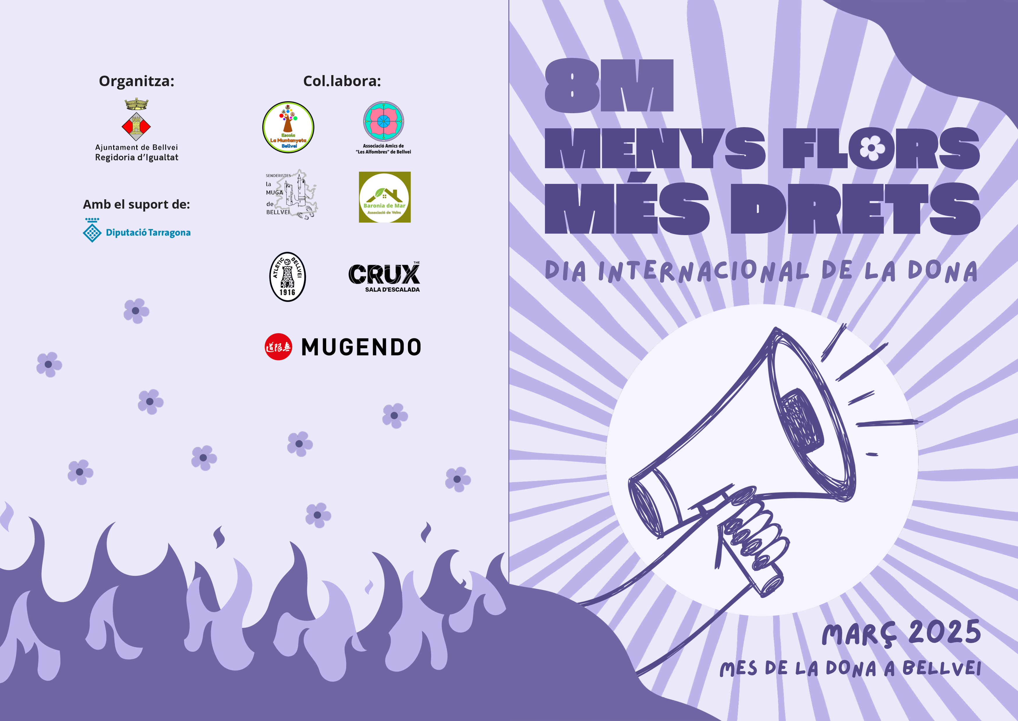 Mes de la Dona a Bellvei, menys flors més drets