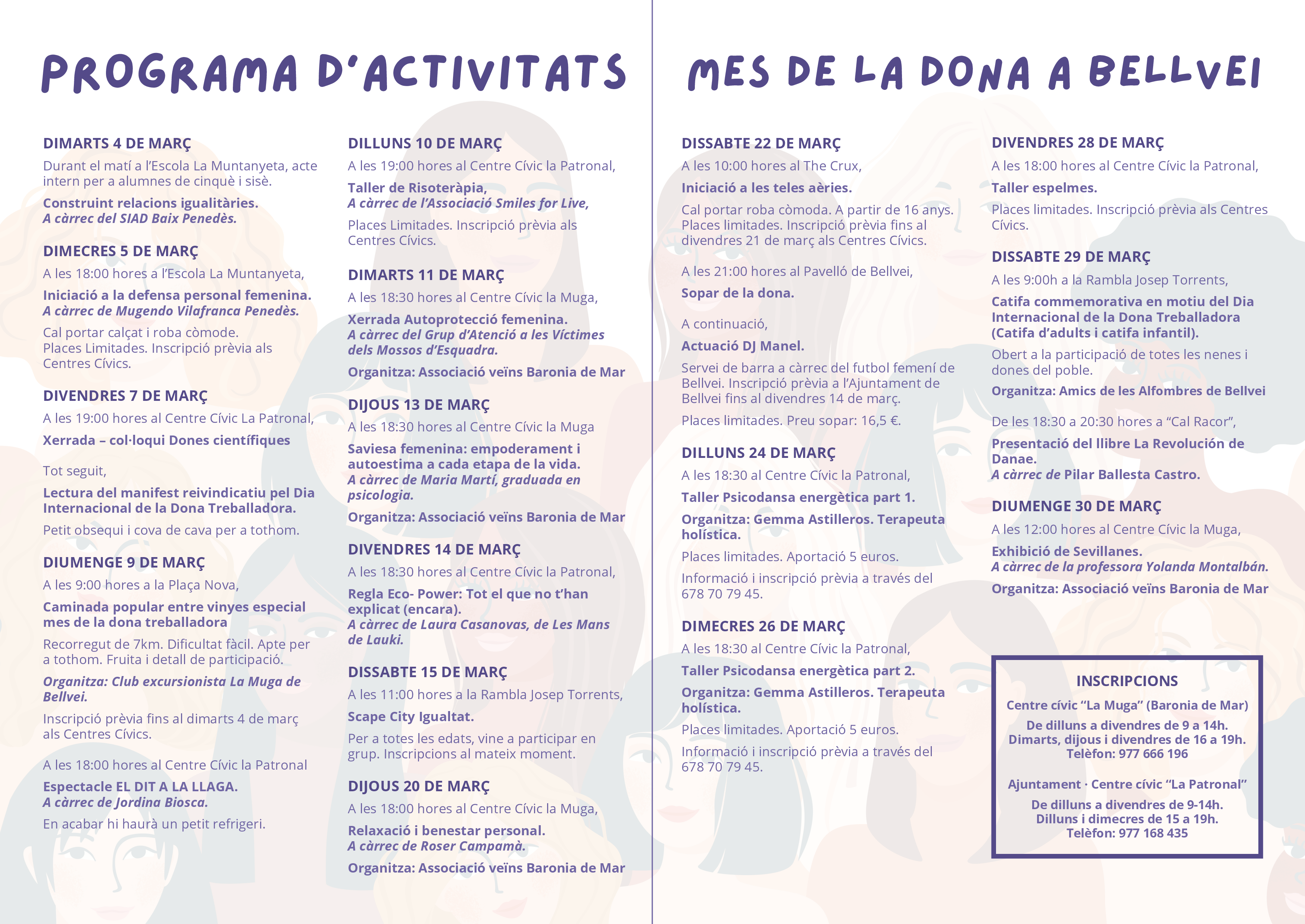 Mes de la Dona a Bellvei, menys flors més drets