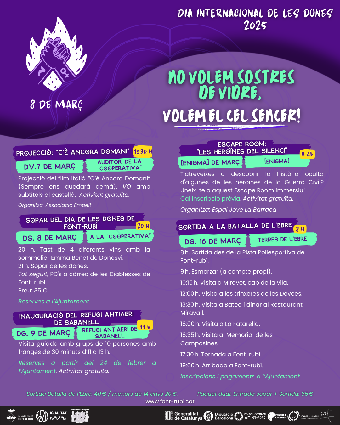 8M - Dia Internacional de les Dones a Font-rubí