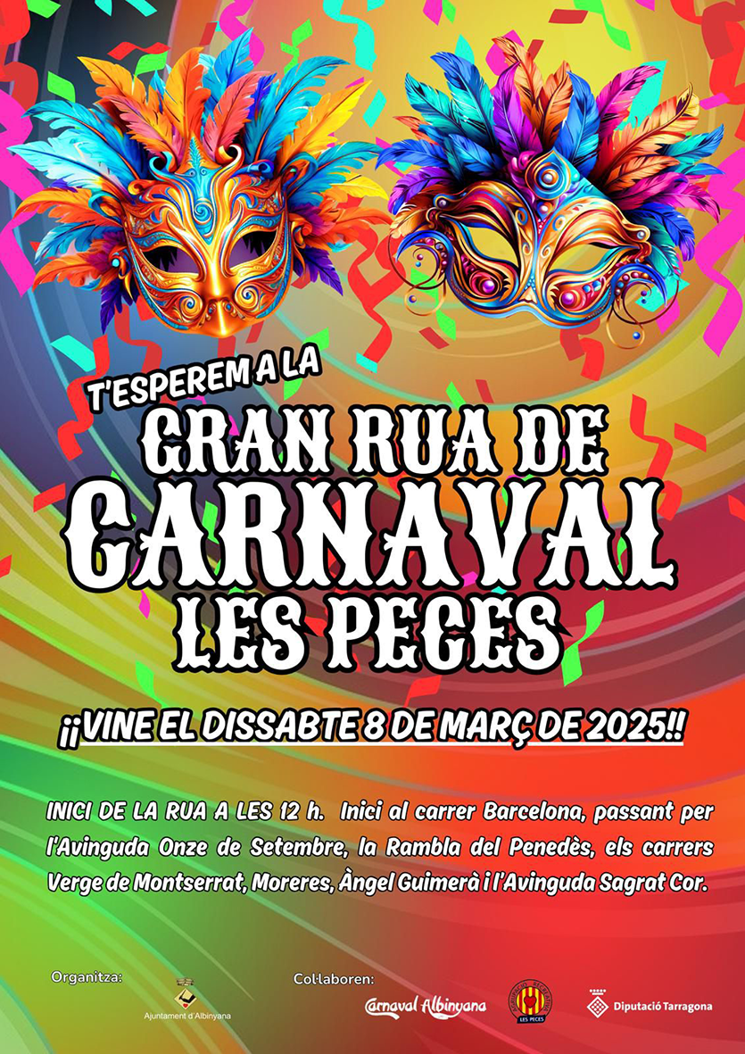 Gran Rua de Carnaval a les Peces d’Albinyana