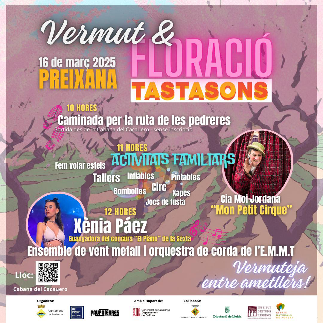 Vermut & Floració Tastasons a Preixana