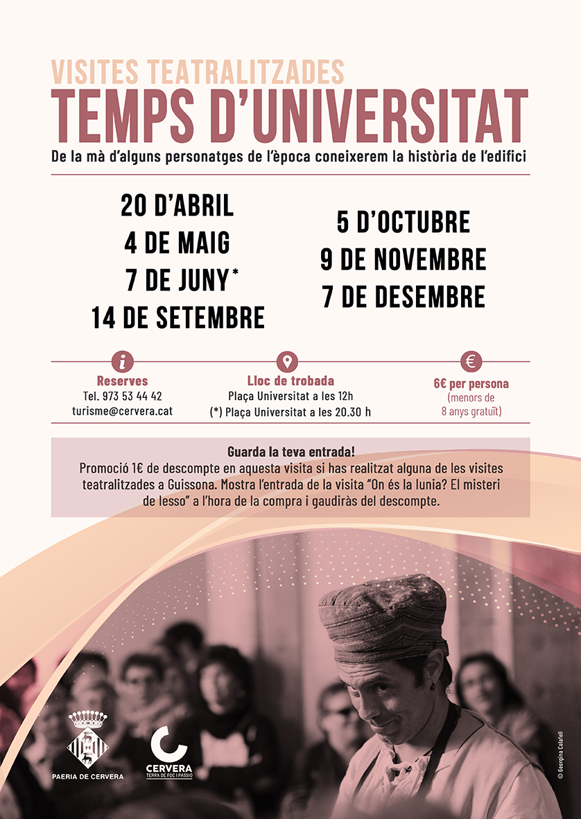 Temps d'Universitat. Visites Teatralitzades a Cervera