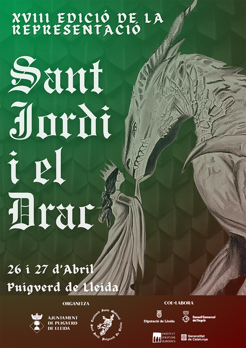 Festa de Sant Jordi i el Drac a Puigverd de Lleida