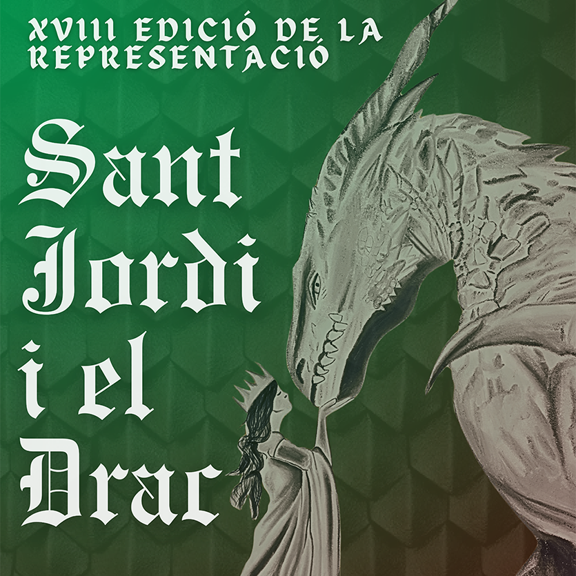 Festa de Sant Jordi i el Drac a Puigverd de Lleida
