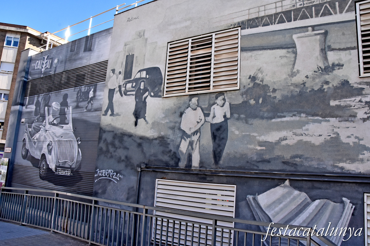 Sant Adrià de Besòs - Murals de la fàbrica Polydor - Anacronismes 