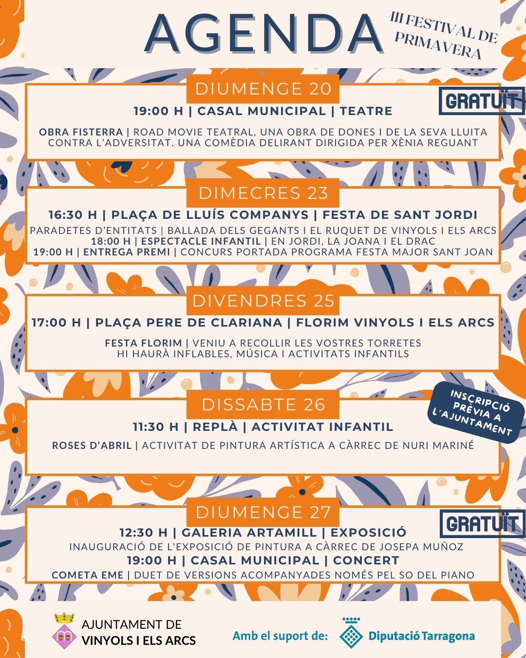 Jornades Culturals a Vinyols i els Arcs