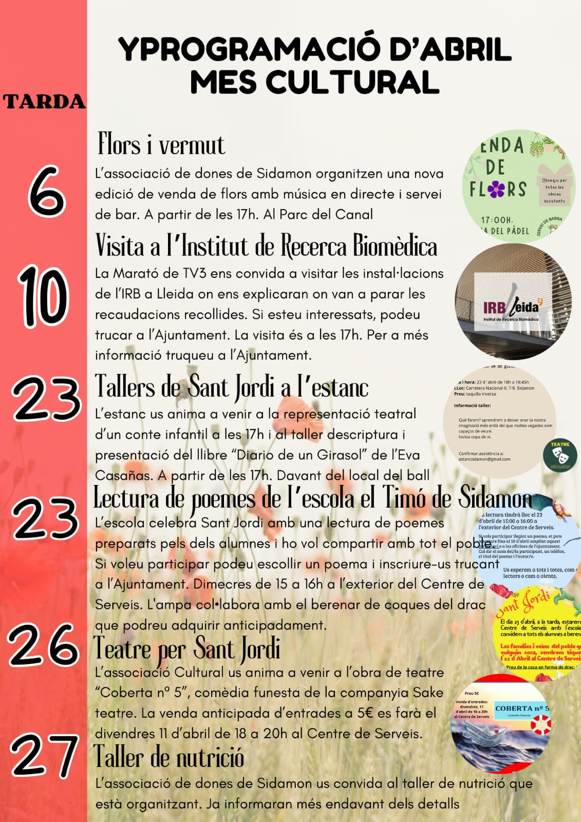 Abril Mes Cultural a Sidamon