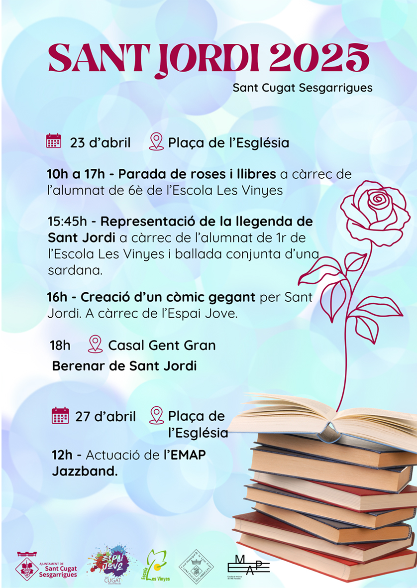 Diada de Sant Jordi a Sant Cugat Sesgarrigues