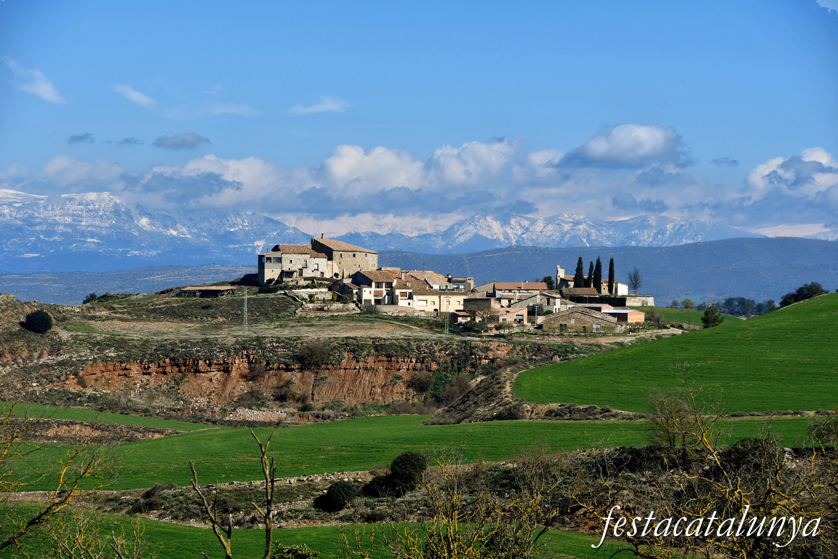 Calonge de Segarra - Vistes panoràmiques des de Dusfort 