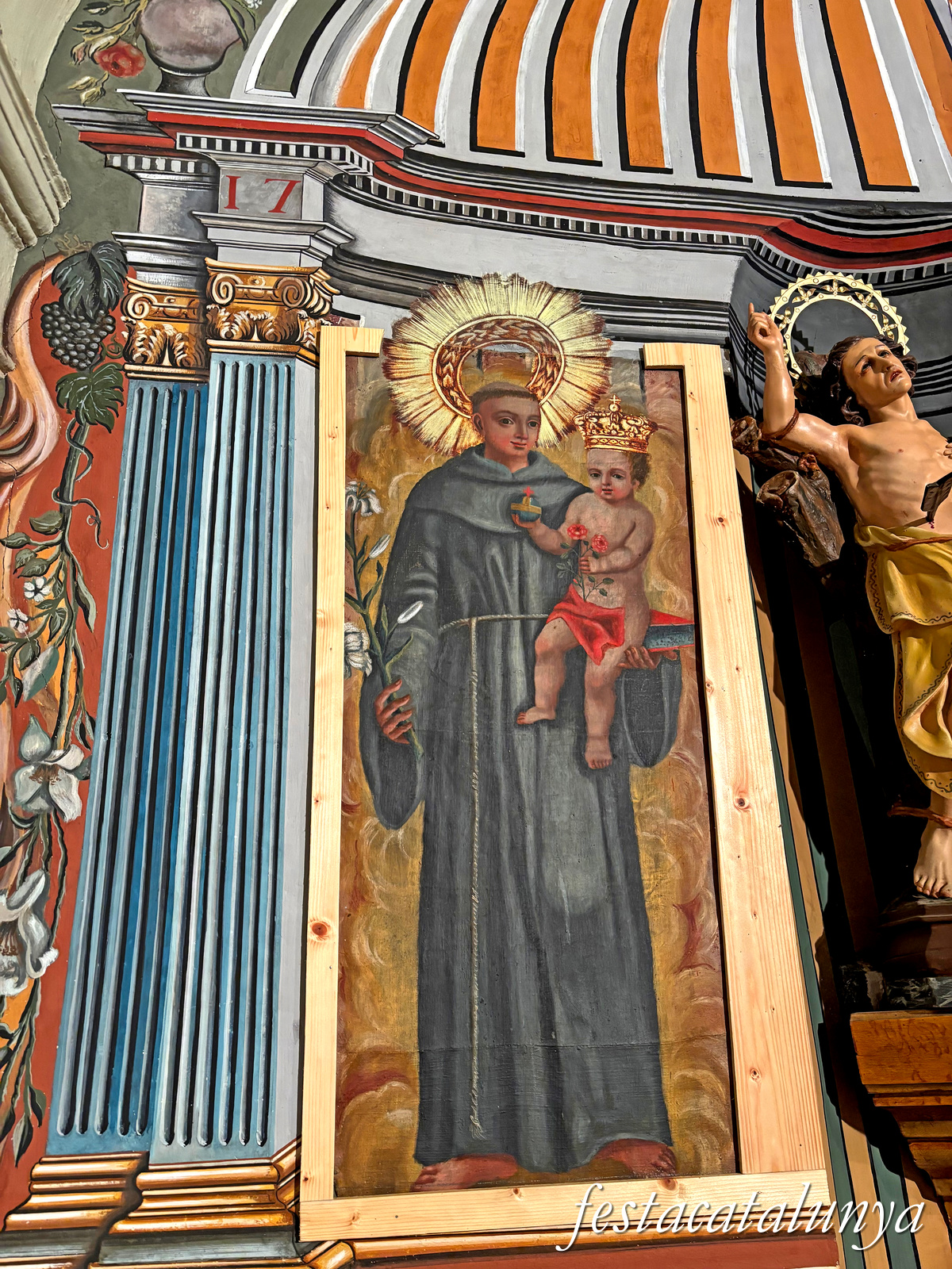 Calonge de Segarra - Retaule de Sant Sebastià a Sant Pere de l'Arç 