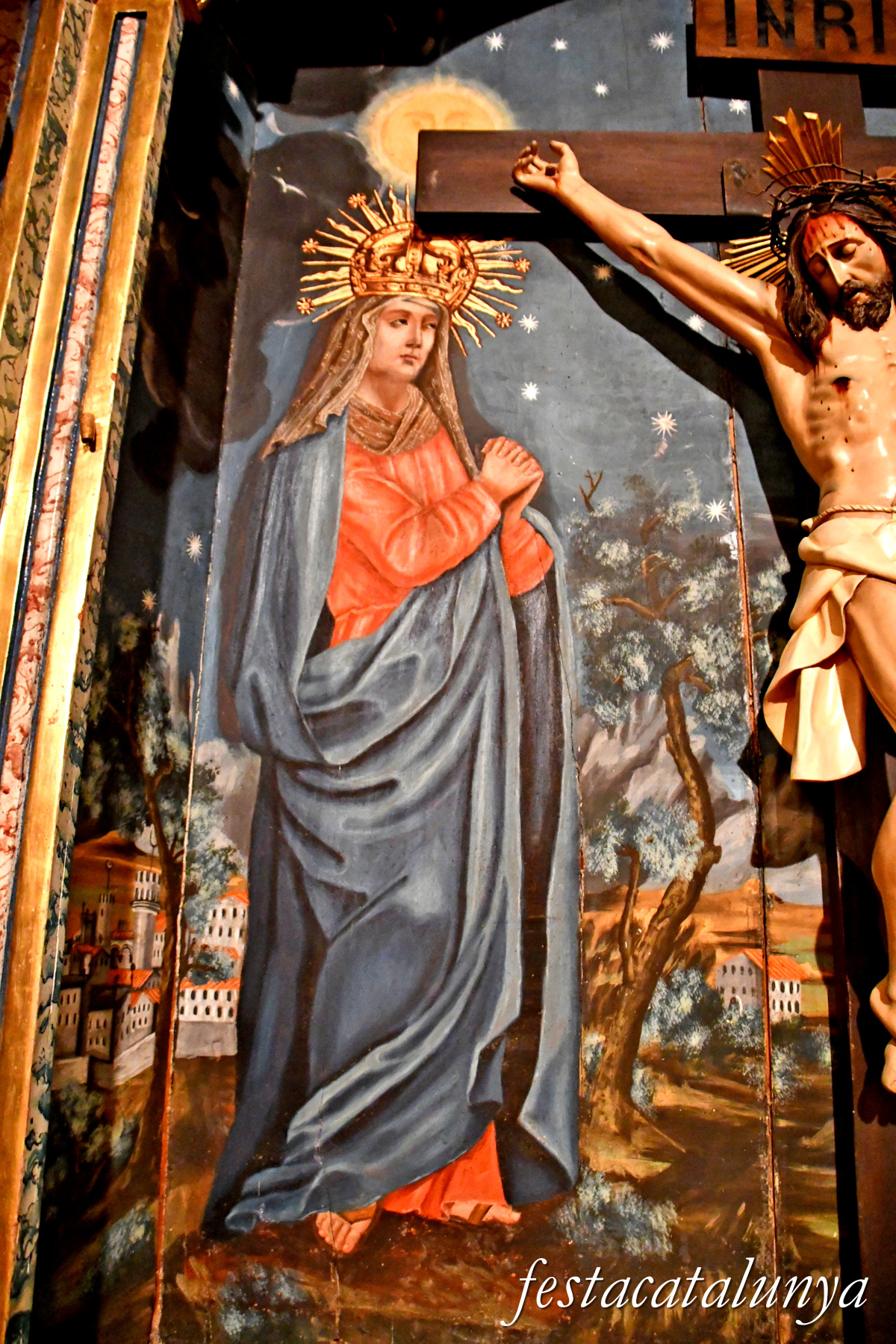 Calonge de Segarra - Retaule del Sant Crist a Sant Pere de l'Arç 